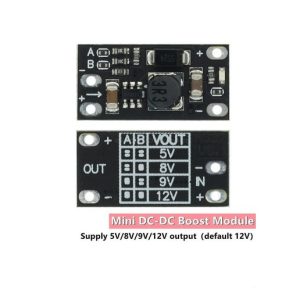 MINI BOOSTER DC-DC 3.7V TO 5V 8V 9V 12V
