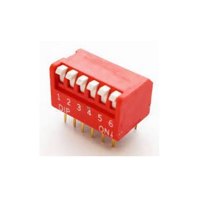 DIP SWITCH 6 INT PIANO
