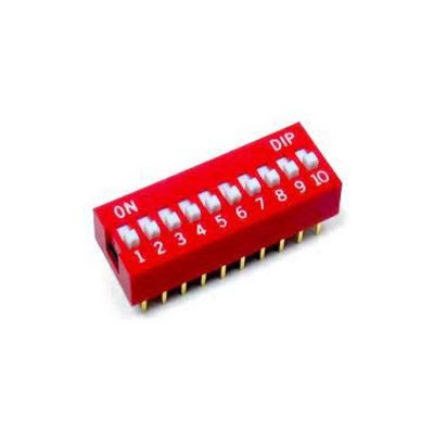 DIP SWITCH 10 INT ROUGE
