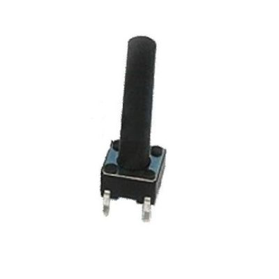 BOUTON POUSSOIR A SOUDER 4 PATTES P.M Avec tige LONGUE