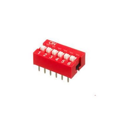 DIP SWITCH 6 INT ROUGE