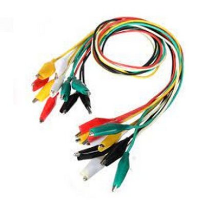 KIT CORDON DE TEST PINCE CROCODILE 50CM (10PCS)