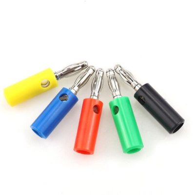CONNECTEUR FICHE BANANE ROUGE 4MM